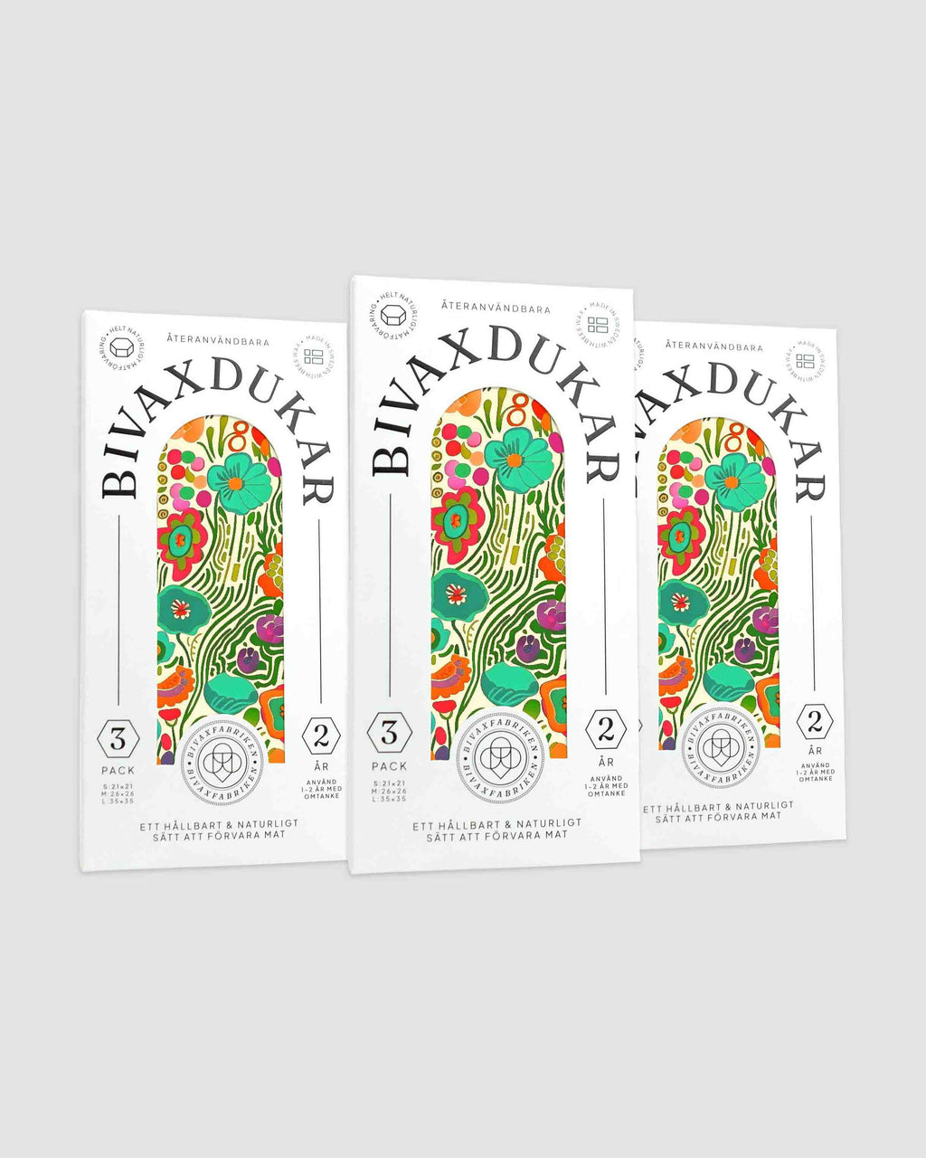 NYHET! 3-pack Bivaxdukar – Flora