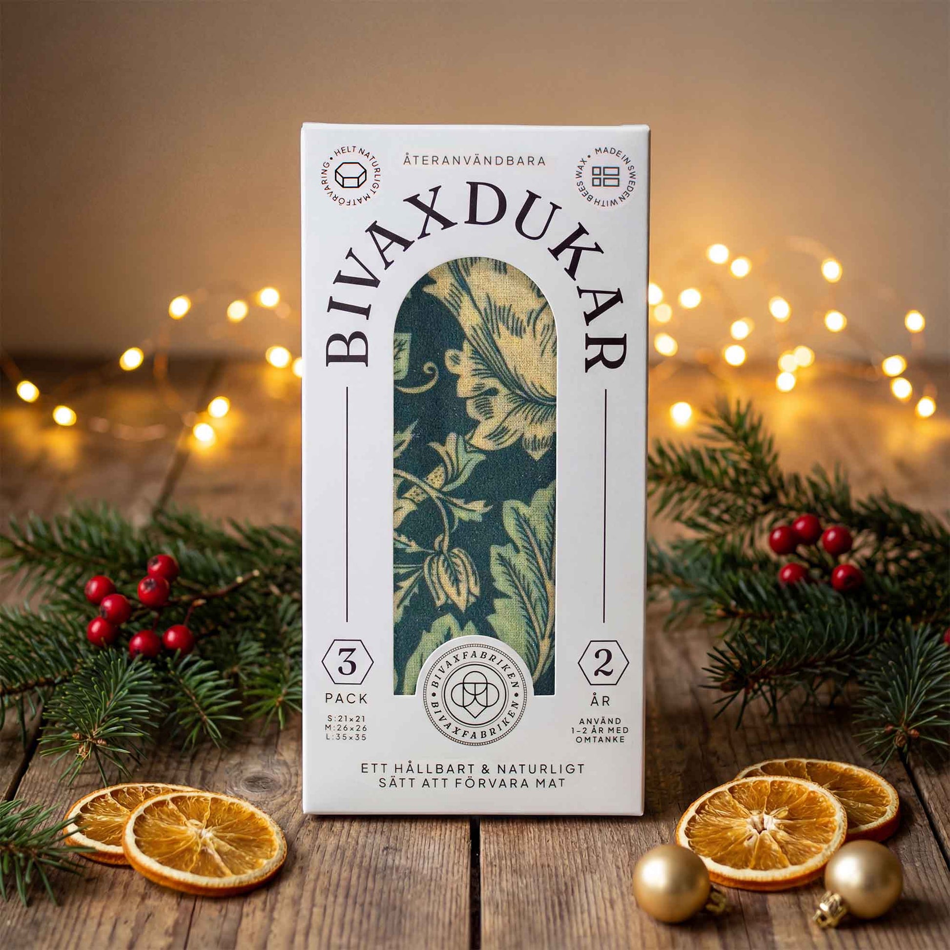 NYHET! 3-pack Bivaxdukar – Blådis