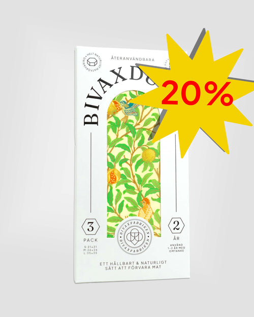 3-pack Bivaxdukar - Kvittra