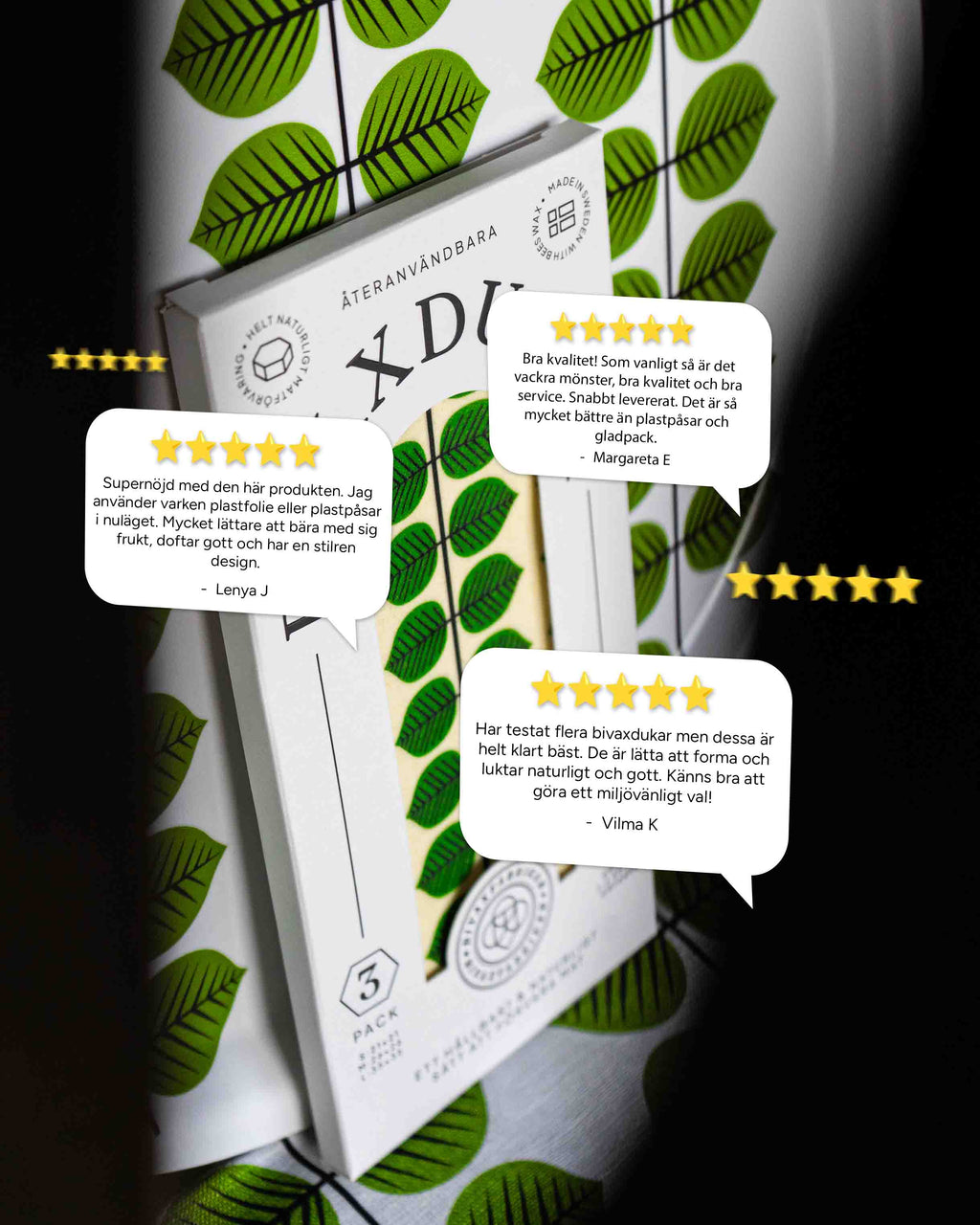 NYHET! 3-pack Bivaxdukar – Flora